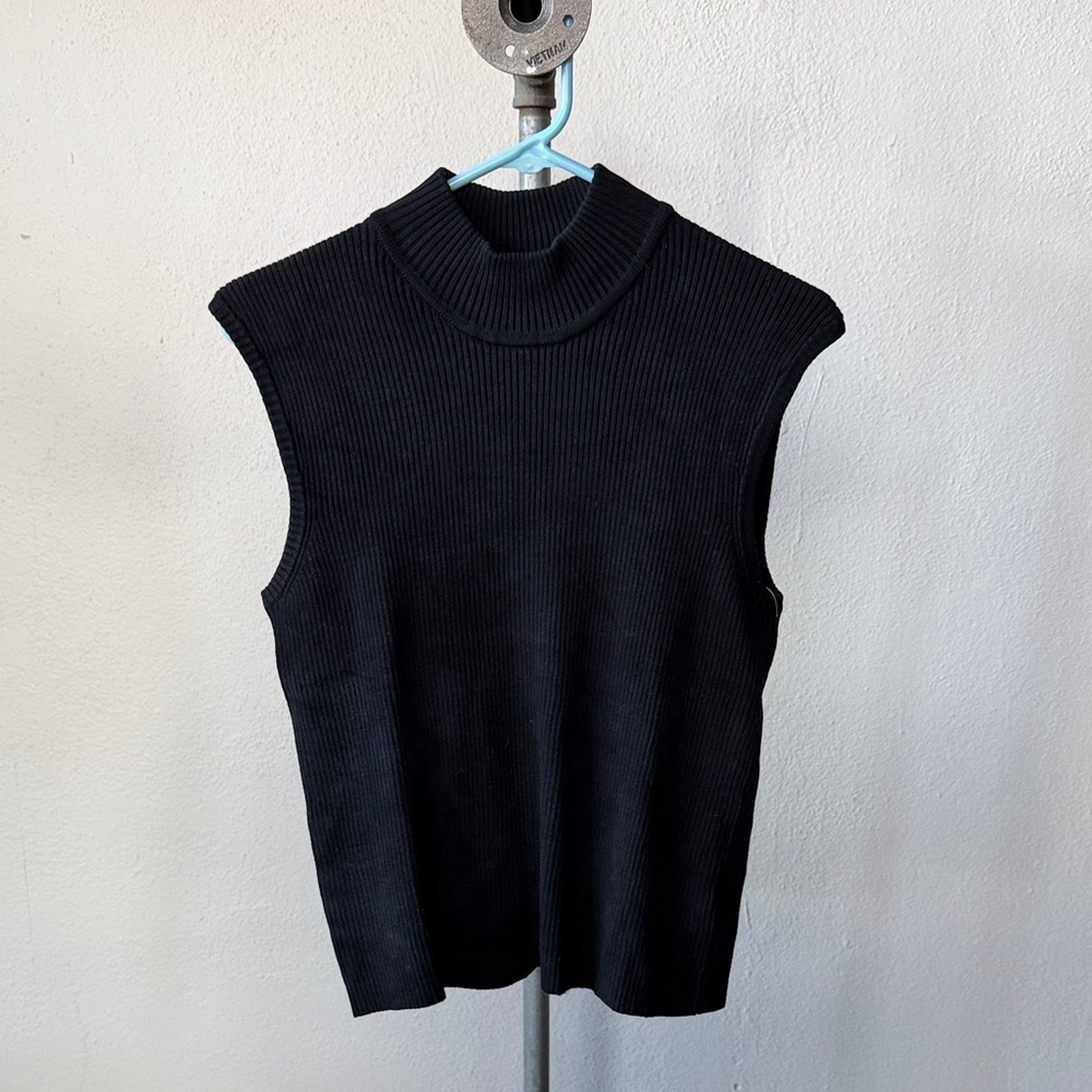 Vintage Jones New York Knit Sweater Vest Size Large